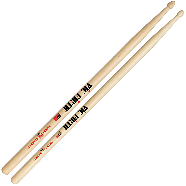 Vic Firth American Classic Hickory 5B Wood Tip image 1