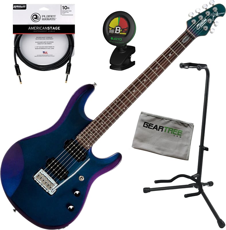 Sterling JP60 MDR Mystic Dream John Petrucci Signature Guitar w/Bag, Cable,  Stand, Cloth, Tuner