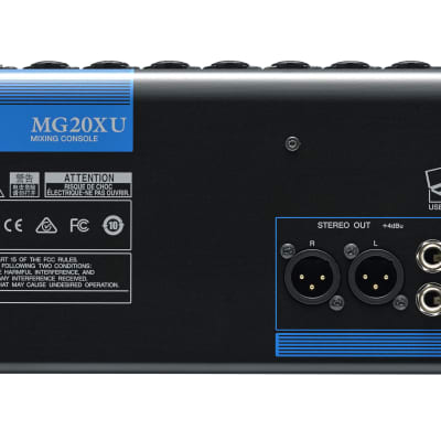 Yamaha MG20XU 20-Channel Analog Mixer with USB + FX image 4