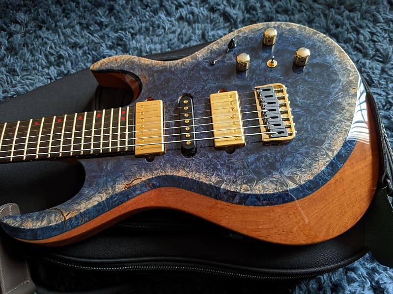 Kiesel Aries 7-String Arctic Finish by Jeff Kiesel, Piezo