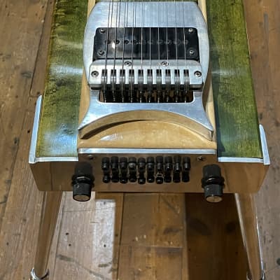 ZB Pedal steel - Natural Maple/ green. 10 string. image 8