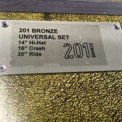 Paiste 201 Bronze Universal 4 Pc. Cymbal Set/Model #CY000015USET/New image 3