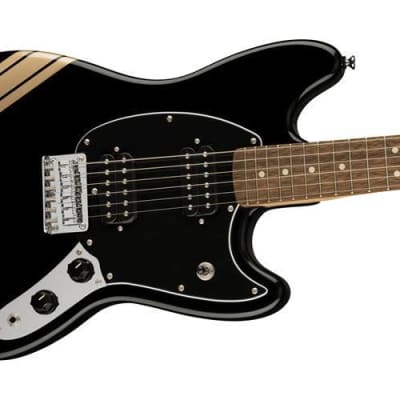 Squier FSR Bullet Competition Mustang HH Black Shoreline