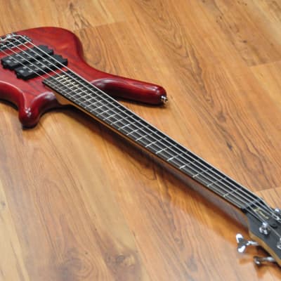 Warwick Rockbass Corvette $$ 5 Burgundy Red image 11