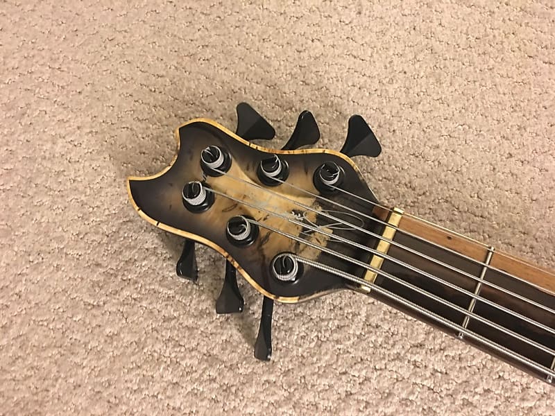 Brubaker KXB Single Cut 6 String Custom Bass Ziracote