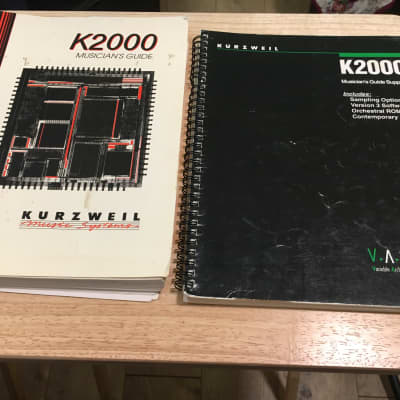 Kurzweil K2000 Musician's Guide Manual & Supplement