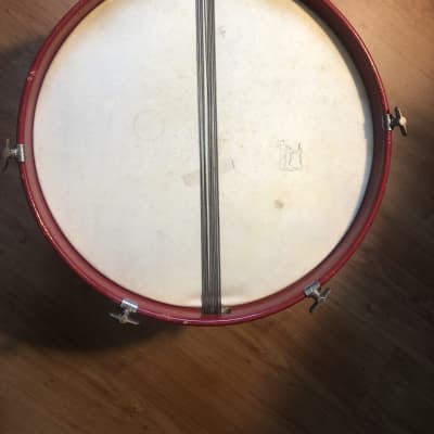 C.G. Conn snare drum 1940-1950 red/brown image 7