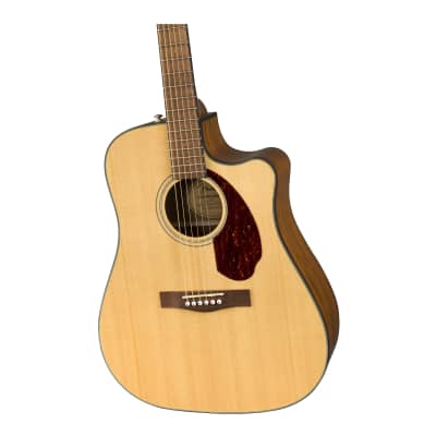 Fender CD-140SCE Dreadnought, Walnut Fingerboard, Natural w/case Acoustic Guitar image 3