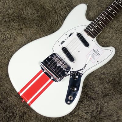 Fender Japan FSR Limited Edition Olympic White/Red Competition Mustang MIJ Domestic Only Model. image 1
