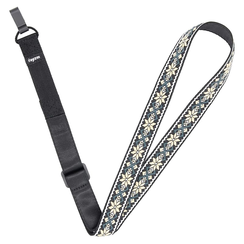 Sling Style Woven Nylon Classical Guitar Strap with Soundhole Hook