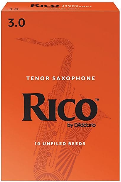 Rico Tenor Saxophone Reeds Strength 3 - Box of 10 image 1