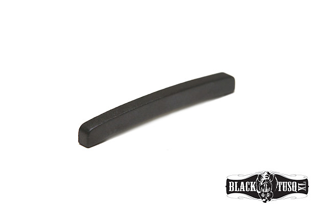 Graph Tech PT-1000-00 BLACK TUSQ XL Curved Bottom Standard Guitar Nut Blank image 1
