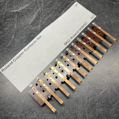ORIGINAL Roland Replacement 12P Copper Contacts (043H007) for Jupiter-8, Jupiter-6, Juno-6, Juno-60, System-100M, etc