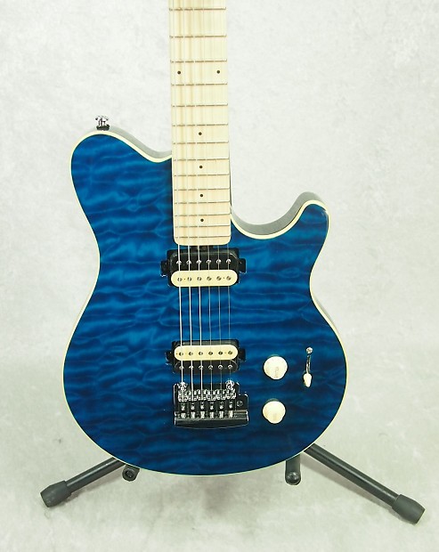 Sterling by Music Man SUB S.U.B. AX3 guitar Trans Blue