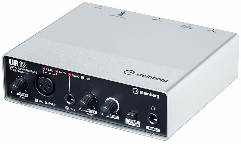 Steinberg UR12 USB 2X2 Audio Interface image 1