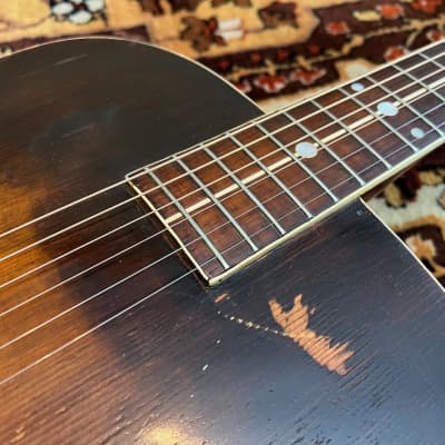 Vintage 1930s Cromwell Gibson Kalamazoo Model G4 Sunburst Archtop Guitar Cased image 4