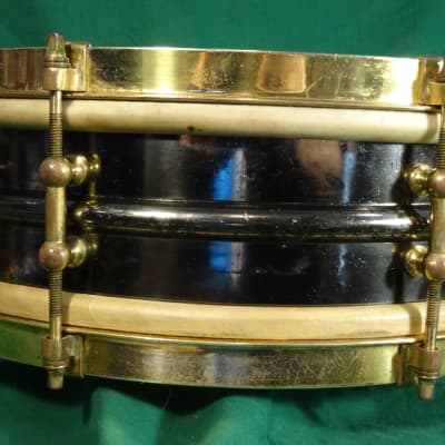 Ludwig Inspiration Snare Drum c.1918-26 Black Nickel/Gold image 10
