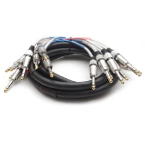 NEW 8 CHANNEL TRS SNAKE CABLE -10 Feet -Pro Audio Patch image 2
