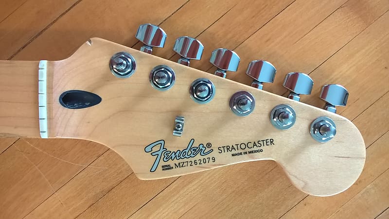 Genuine Fender Stratocaster Neck -- 2007; MIM; Solid One-Piece Maple; w/ Original Fender Logo Tuners, Bone Nut & String Tree image 1