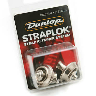 Dunlop Nickel Straplok Original Strap Lock Strap Retainer System Set SLS1101N image 3