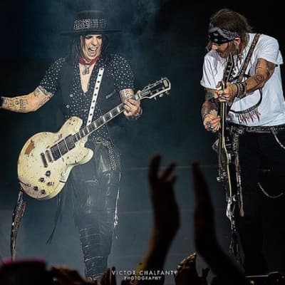 Immagine Palermo DIS VICIOUS 2018 Tommy Henriksen / Alice Cooper / Hollywood Vampires White Relic w/ 335 Case - 6