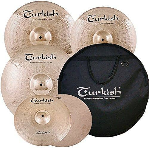 Turkish Moderate Cymbal Pack Box Set (14HH-16/18CR-20R) M-SET-1 image 1