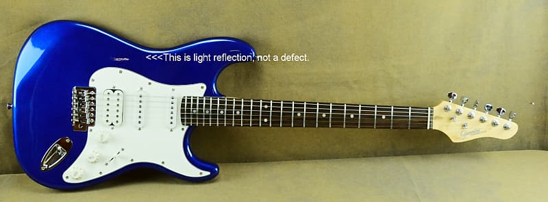Giannini G-101 Electric Guitar, Metallic Blue Finish image 1