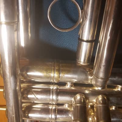 Bach Stradivarius 180S37 Silver Trumpet, Gold Trim, Heavy Caps, Serviced, Extras! image 6