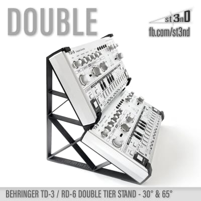 BEHRINGER TD3 RD6 STAND - Double Tier 30°& 65°  - 3D Printed - 100% Buyers satisfaction