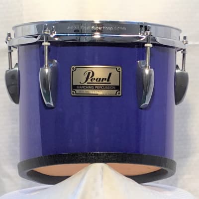 Pearl Championship Series 10" Marching Tom, Aurora Blue (New Old Stock, 2008) image 1