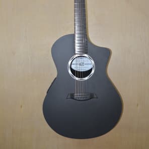 Composite Acoustics OX RAW ELE Acoustic-Electric Guitar Black Carbon Fiber