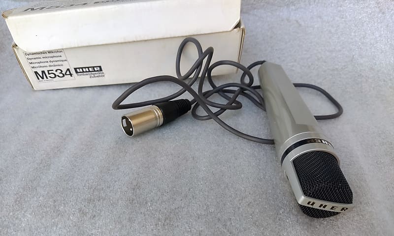 UHER M534 ビンテージ マイク Uher m534 vintage dynamic micophone 70s (AKG) mic for snare
