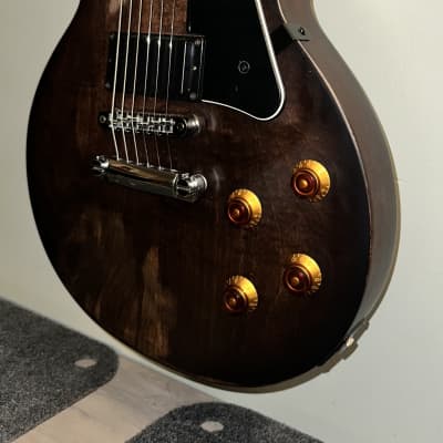 Gibson LPJ 2013 - Chocolate rubbed  Satin distressed vintage image 10
