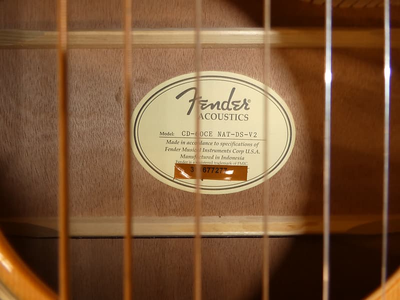 Fender cd-60ce nat-ds-v2 2010's - Gloss | Reverb
