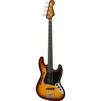 Fender Limited Edition Suona Jazz Bass Thinline, Ebony Fingerboard, Violin Burst image 2