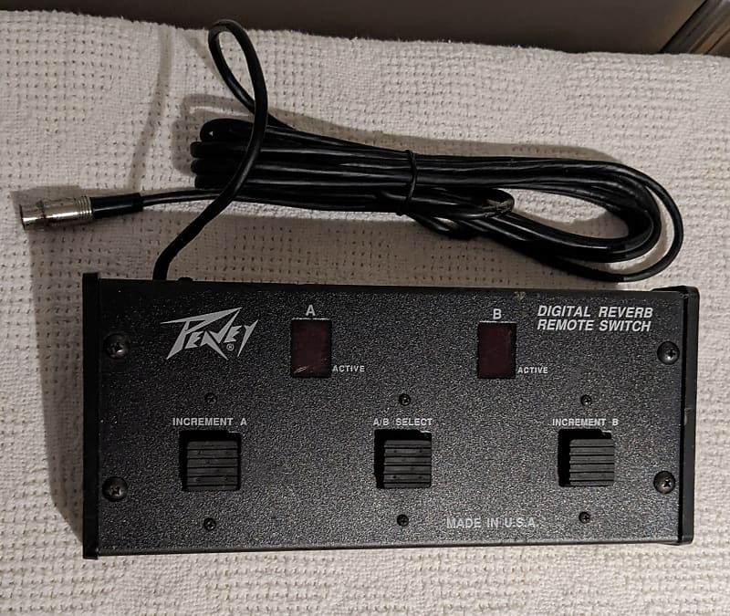 Peavey Digital Reverb Remote Switch, Rare, Hard to Find Reverb