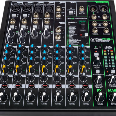 Mackie ProFX10v3 10-Channel Effects Mixer | Reverb