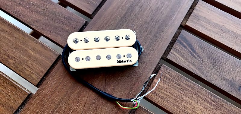 DiMarzio DP103 36th Anniversary PAF Neck Humbucker - Double Cream / Creme with black logo image 1