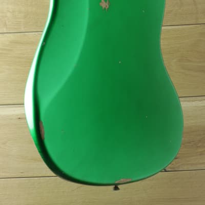 Fender Custom Shop Dealer Select CuNiFe Wide Range Jazzmaster Relic Candy Green Left Handed R120462 image 4