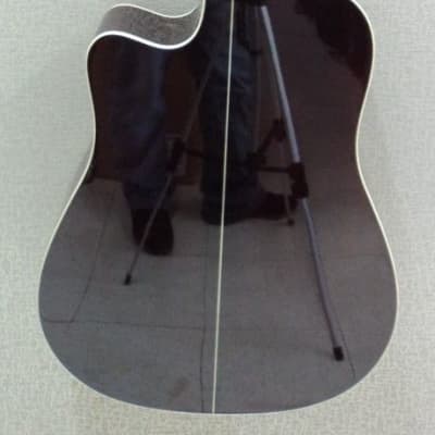 Washburn HD71SCEG-O Solid Cedar Top Dreadnought Acoustic-Electric Guitar image 7