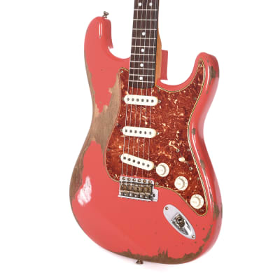 Fender Custom Shop 1963 Stratocaster Heavy Relic Aged Fiesta Red Master Built by Carlos Lopez (Serial #R103835) image 2