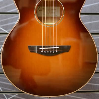 Faith Classic Burst FVSB45 Venus OM Sunburst All Solid Electro Acoustic Guitar & Case for sale