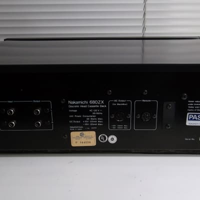 1981 Nakamichi 680ZX 3-Head Auto Azimuth Stereo Cassette Deck Newly Serviced 10-2021 Excellent #206 image 12