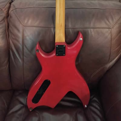 Vintage Rare (1986) B.C. Rich Bich N.J. Series Guitar (MIK) Red w/ Kahler Tremolo & Whammy Bar  *Rare Arrow Inlays only produced in 1986. image 12