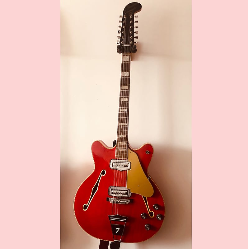 Fender Coronado XII 1966 candy apple red rare SPECIAL 12 string guitar image 1