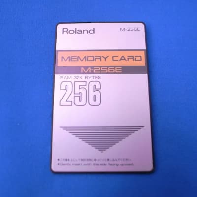 Roland M-256 (Dojoe clone) memory card for D70, J800, JV1080, etc. | Reverb