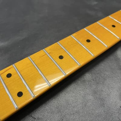 Unbranded Stratocaster Strat Replacement neck Vintage Tint Gloss  12"radius 1.63" nut width #3 image 4