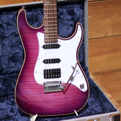 Schecter Sunset Custom HSS Electric Magenta #21-07004 for sale