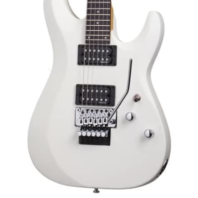 Schecter C-6 FR Deluxe Electric Guitar Satin White image 1