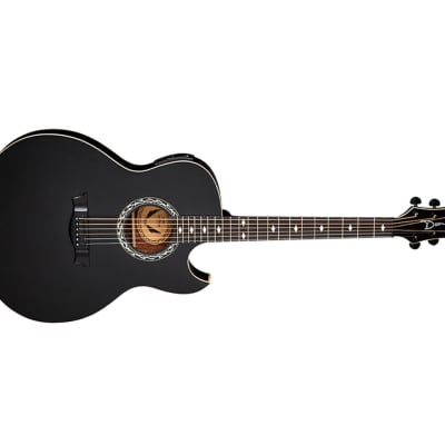 Dean Exhibition Cutaway Acoustic/Electric Guitar - Black Satin - Used image 4